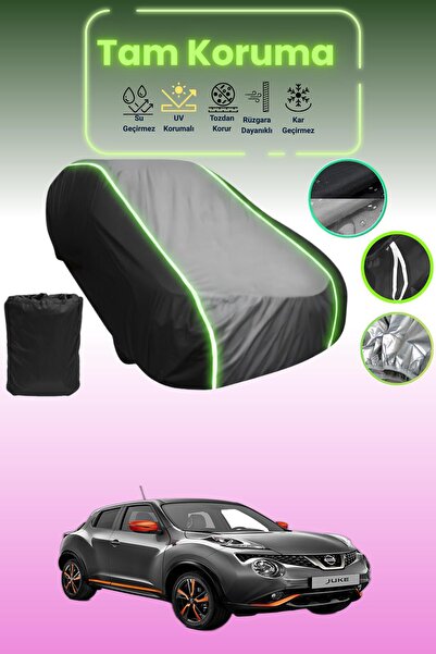 Dokaca Neo غطاء حماية متوافق مع سيارة نيسان جوك قماش مجدّل باللون الأسود_الرم...
