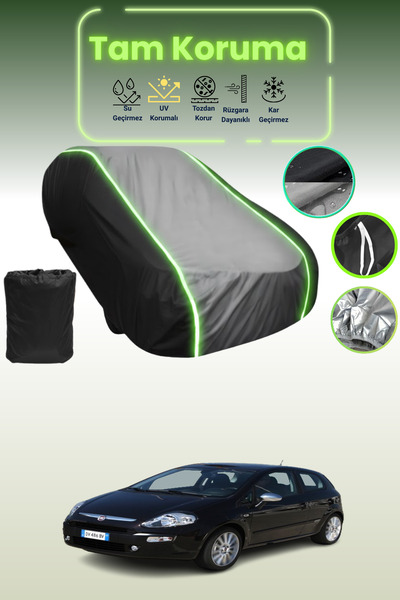 Dokaca Neo غطاء حماية متوافق مع سيارة فيات بونتو إيفو ذات قماش مجدّل أبواب من...