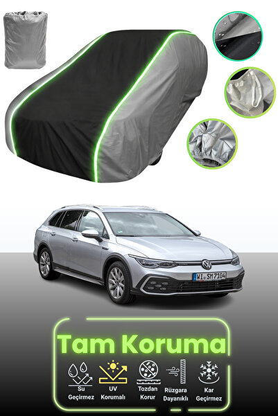 Dokaca Neo غطاء حماية للسيارة باللون الرمادي والأسود والرمادي النيون قماش مجد...