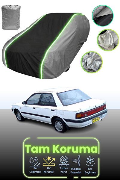 Dokaca Neo غطاء حماية للسيارة باللون الرمادي والأسود والرمادي النيون قماش مجد...