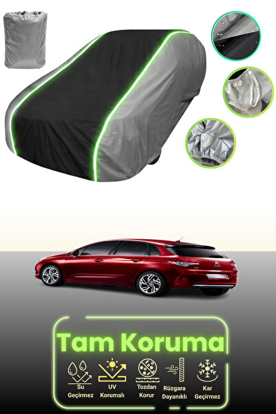 Dokaca Neo غطاء حماية للسيارة باللون الرمادي والأسود والرمادي النيون قماش مجد...