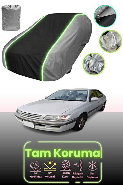 Dokaca Neo غطاء حماية للسيارة باللون الرمادي والأسود والرمادي النيون قماش مجد...