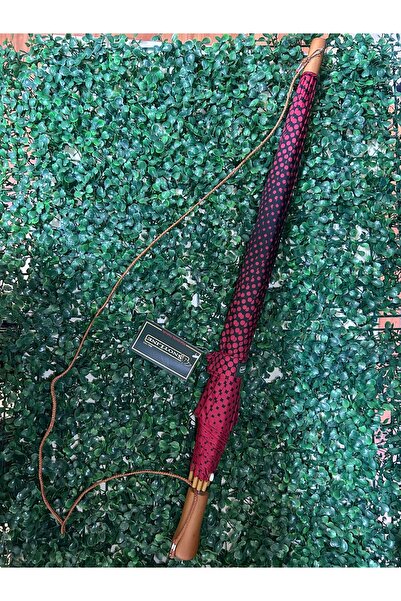 snotline Kadın Uzun Baston Şemsiye Desenli Askılı