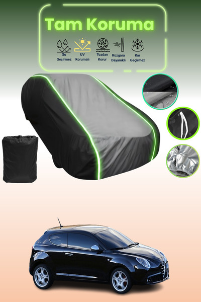 Dokaca Neo غطاء حماية متوافق مع سيارة ألفا روميو ميتو 2008 - 2013 باللون الأس...