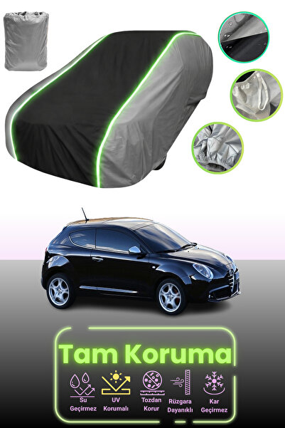 Dokaca Neo غطاء حماية للسيارة متوافق مع ألفا روميو ميتو 2008 - 2013، لون رماد...