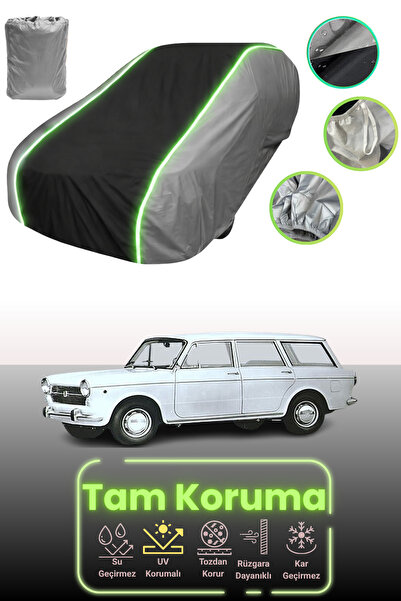 Dokaca Neo غطاء حماية متوافق مع سيارة فيات 1100 D ستيشن واجن قماش مجدّل من عا...