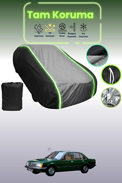 Dokaca Neo غطاء حماية متوافق مع سيارة أوبيل كومودور سي باللون الأسود_الرمادي_الأسود نيون قماش مجدّل