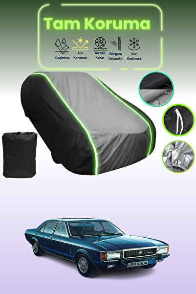 Dokaca Neo غطاء حماية متوافق مع سيارة فورد جرانادا قماش مجدّل باللون الأسود_ا...