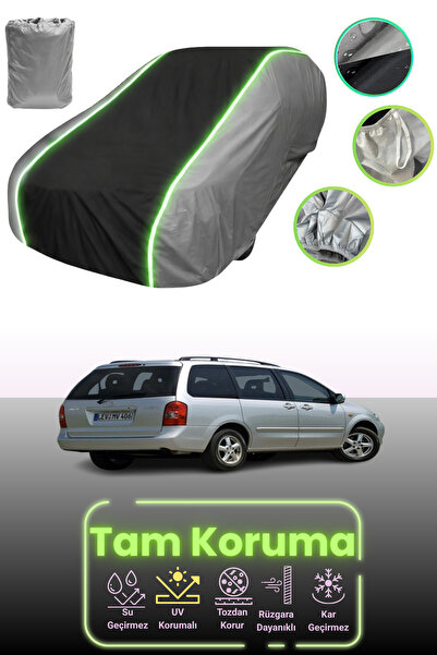 Dokaca Neo غطاء حماية للسيارة باللون الرمادي والأسود والرمادي النيون قماش مجد...