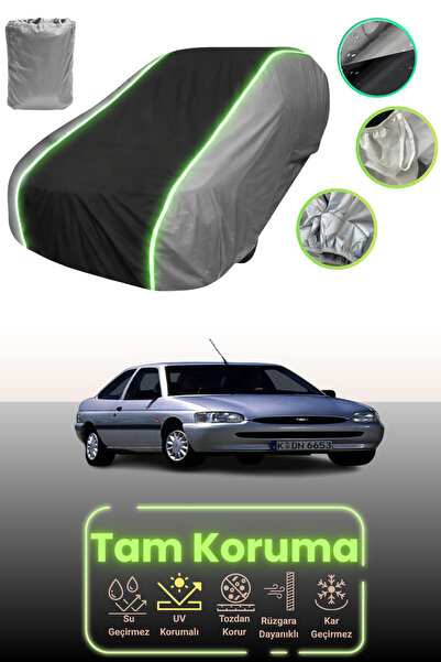 Dokaca Neo غطاء حماية للسيارة باللون الرمادي والأسود والرمادي النيون قماش مجد...