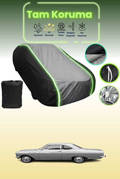Dokaca Neo Black_Grey_Black Neon Corded Fabric Opel Rekord B Coupe Compatible...