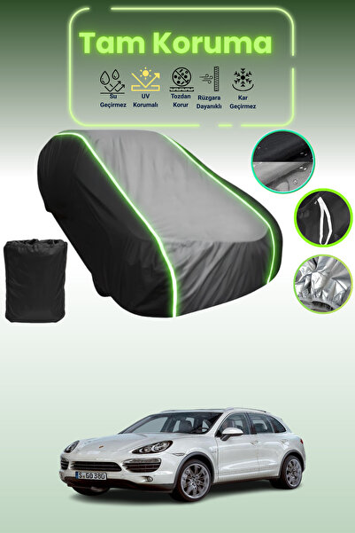 Dokaca Neo غطاء حماية متوافق مع سيارة بورش كايين ديزل 2010 - 2014 باللون الأس...