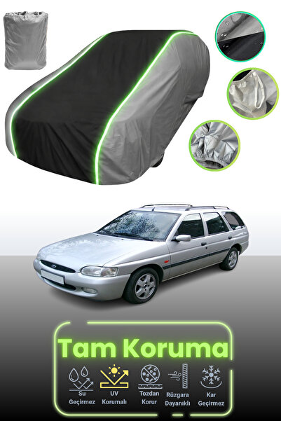 Dokaca Neo غطاء حماية للسيارة باللون الرمادي والأسود والرمادي النيون قماش مجد...