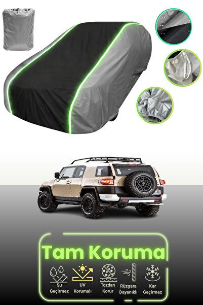 Dokaca Neo غطاء حماية للسيارة متوافق مع تويوتا إف جي كروزر، لون رمادي، أسود، رمادي نيون