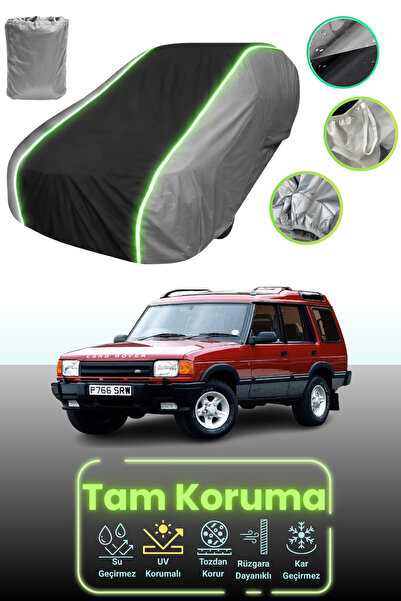 Dokaca Neo غطاء حماية للسيارة باللون الرمادي والأسود والرمادي النيون قماش مجدّل لسيارة لاند روفر ديسكفري 1994 - 1999