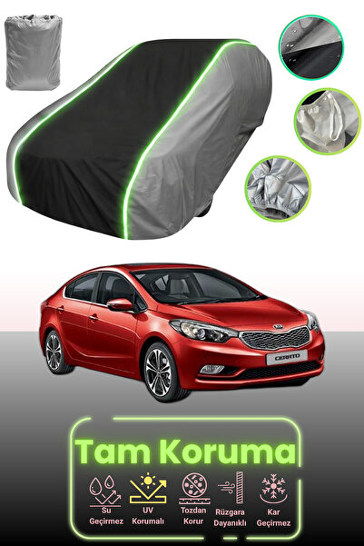 Dokaca Neo غطاء حماية للسيارة متوافق مع سيارة كيا سيراتو قماش مجدّل سيدان بال...