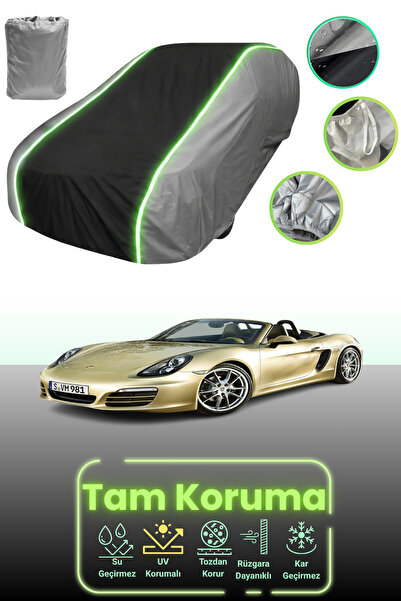 Dokaca Neo غطاء حماية للسيارة باللون الرمادي والأسود والرمادي النيون قماش مجد...