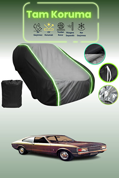 Dokaca Neo غطاء حماية متوافق مع سيارة فورد كونسول كوبيه قماش مجدّل باللون الأ...