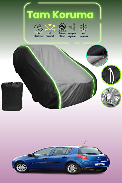 Dokaca Neo غطاء حماية متوافق مع سيارة رينو كليو ذات قماش مجدّل أبواب من 2006 ...