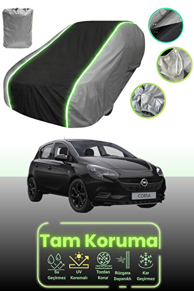 Dokaca Neo غطاء حماية للسيارة باللون الرمادي والأسود والرمادي النيون قماش مجد...