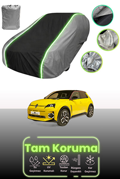 Dokaca Neo غطاء حماية للسيارة باللون الرمادي والأسود والرمادي النيون قماش مجد...