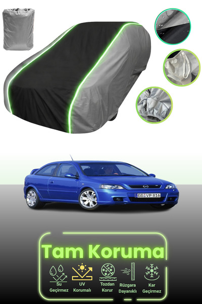 Dokaca Neo غطاء حماية للسيارة باللون الرمادي والأسود والرمادي النيون قماش مجد...