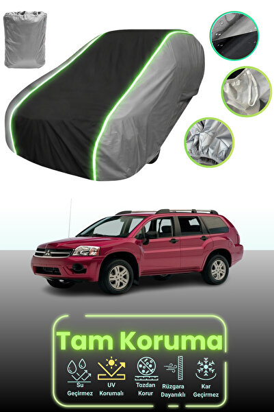 Dokaca Neo غطاء حماية للسيارة متوافق مع ميتسوبيشي إنديفور قماش مجدّل باللون ا...