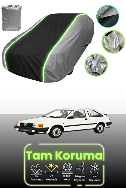 Dokaca Neo غطاء حماية للسيارة باللون الرمادي والأسود والرمادي النيون قماش مجد...