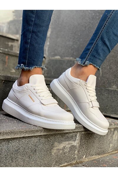 Chekich CH073 - Pantofi pentru bărbați CBT Flatline ALBI