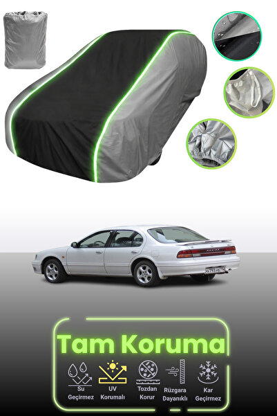 Dokaca Neo غطاء حماية للسيارة باللون الرمادي والأسود والرمادي النيون قماش مجد...