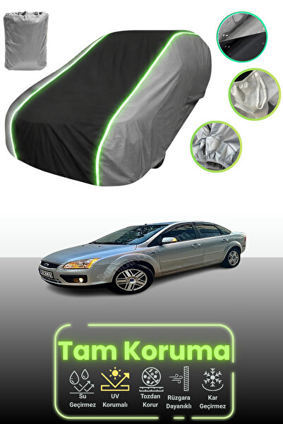 Dokaca Neo غطاء حماية للسيارة باللون الرمادي والأسود والرمادي النيون قماش مجد...