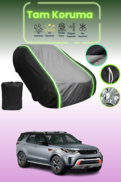 Dokaca Neo غطاء حماية متوافق مع سيارة لاند روفر ديسكفري Svx قماش مجدّل باللون الأسود_الرمادي_الأسود النيون من 2018 إلى 2021