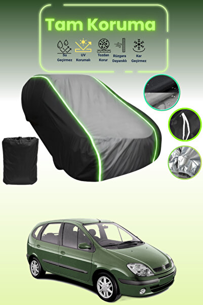 Dokaca Neo غطاء حماية متوافق مع سيارة رينو سينيك قماش مجدّل باللون الأسود_الر...