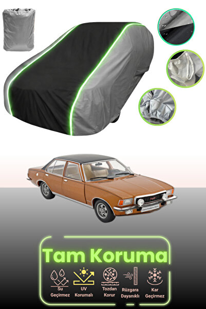 Dokaca Neo غطاء حماية للسيارة باللون الرمادي والأسود والرمادي النيون قماش مجدّل متوافق مع أوبل كومودور بي