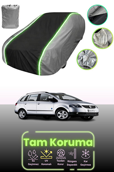 Dokaca Neo غطاء حماية للسيارة باللون الرمادي والأسود والرمادي النيون قماش مجد...