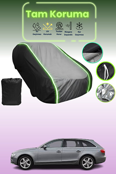 Dokaca Neo غطاء حماية متوافق مع سيارة أودي A4 أفانت 2012 - 2016 باللون الأسود_الرمادي_الأسود النيون