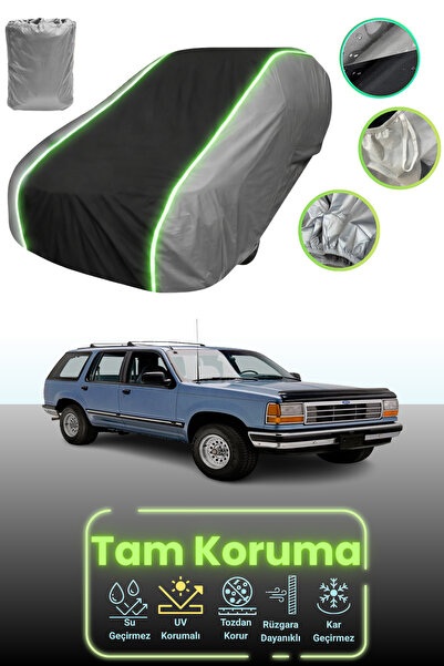 Dokaca Neo غطاء حماية للسيارة باللون الرمادي والأسود والرمادي النيون قماش مجد...