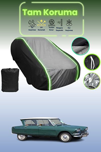 Dokaca Neo غطاء حماية متوافق مع سيارة سيتروين أمي قماش مجدّل باللون الأسود_ال...