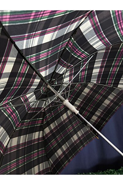 snotline Kadın Uzun Baston Şemsiye Desenli Askılı