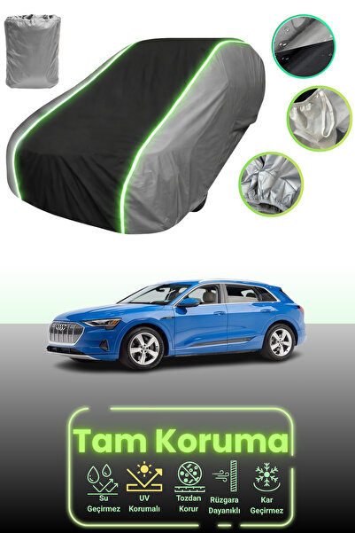 Dokaca Neo غطاء حماية للسيارة باللون الرمادي والأسود والرمادي النيون قماش مجد...