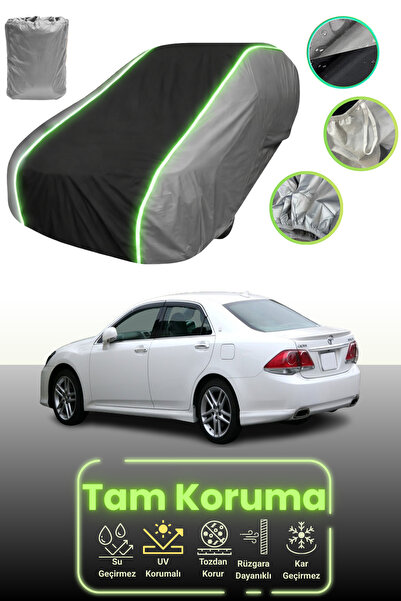 Dokaca Neo غطاء حماية للسيارة باللون الرمادي والأسود والرمادي النيون قماش مجد...