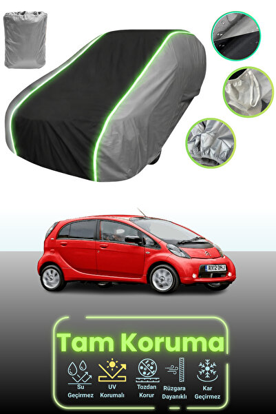 Dokaca Neo غطاء حماية للسيارة باللون الرمادي والأسود والرمادي النيون قماش مجد...