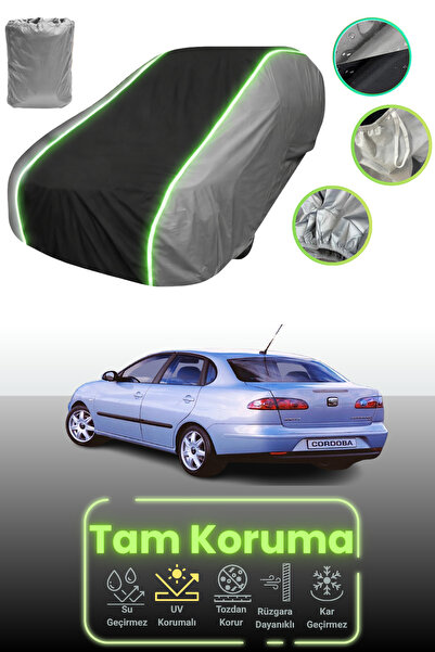 Dokaca Neo غطاء حماية للسيارة باللون الرمادي والأسود والرمادي النيون قماش مجد...