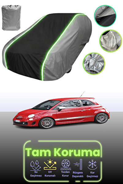 Dokaca Neo Grey.Black.Grey Neon Corded Fabric Fiat 500 Abarth Esseesse 2009 -...