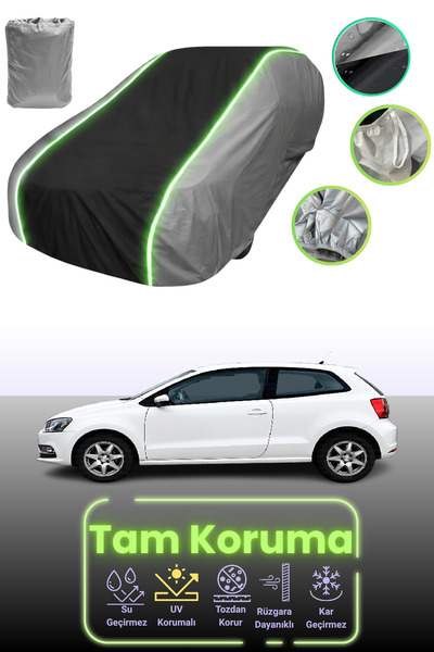 Dokaca Neo غطاء حماية متوافق مع سيارة فولكس فاجن بولو قماش مجدّل ذات الثلاثة ...