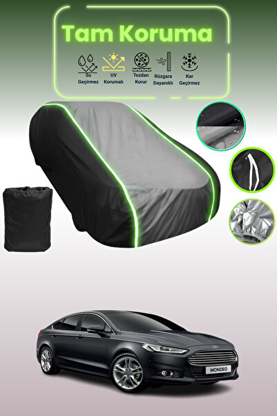 Dokaca Neo غطاء حماية متوافق مع سيارة فورد مونديو سيدان 2015 - 2021 باللون ال...