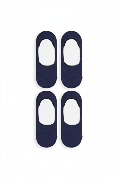 WOOK SOCKS Women's Navy Blue Colored Thin Ballerina Socks 2 Pcs