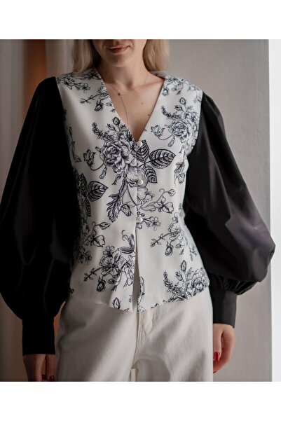 Lavanta Tekstil Pearl Button Design Shirt