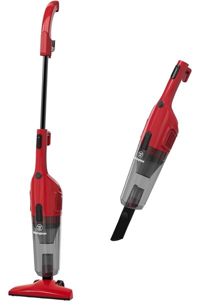 Westinghouse 3-in-1 Stick Vacuum Cleaner – Red – 600W Upright & Handheld – 17Kpa Suction, Ligh
