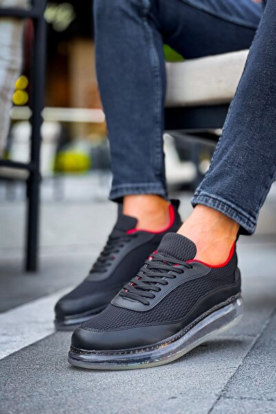 Chekich Ch181 Rrt İpekyol Men's Shoes Black - Red